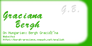 graciana bergh business card